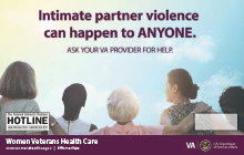Intimate Partner Violence Poster with editable box