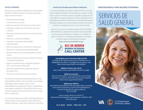 Brochures and Information - Women Veterans Health Care